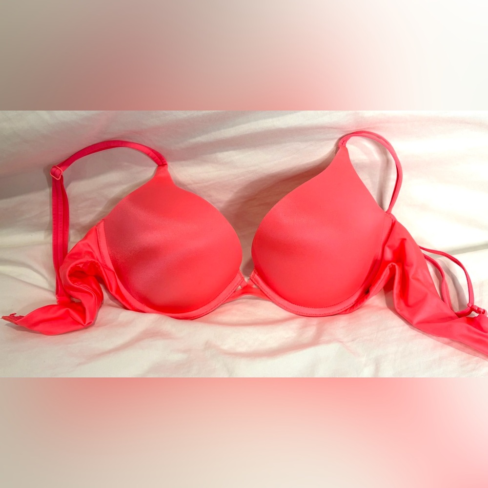Victorias Secret Very Sexy Push Up Bra Coral Orange 36B